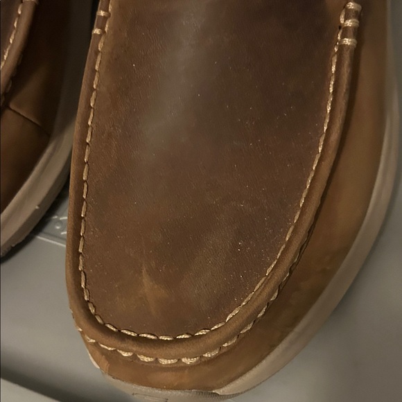 Skechers Brown Slip-On Leather Loafers for Men - Picture 3 of 7